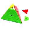 TANCH Pyramid Speed Cube Stickerless Triangle Magic Cube Puzzle Toy