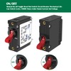 A-Series 25A Boat Circuit Breaker Magnetic with Red Toggle AC/DC