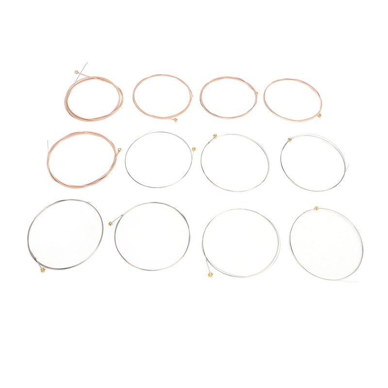 12 Pcs Acoustic Guitar Strings 12‑52 Gauge Phosphor Bronze PU
