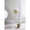 Zingz and Thingz Spiral Showcase Plant Stand in White