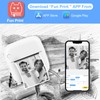 GuKKK Mini Printer, Mobile Photo Printer, Portable Mini Photo Printer,