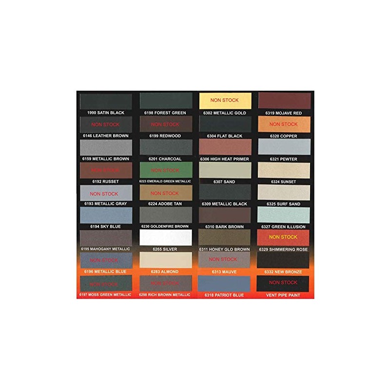 FORREST Hi-Temperature 1200 deg. Stove and Fireplace Paint (Bark Brown)