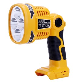 ELEFLY 20V Cordless LED Work Light DCL043 Compatible with Dewalt 20V Max Lithium Ion Batteries DCB203 DCB204 DCB206 DCB209, 12W 1120LM Handheld Flashlight Jobsite Spotlight with Pivoting Head