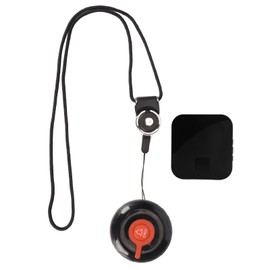 Smart Call System 1 Transmitter 1 Receiver Wireless Caregiver Pager SOS Call Button with LED Light Reminder 100‑240V US Plug