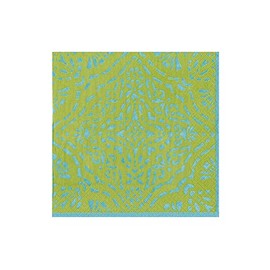 Caspari Annika Boxed Cocktail Napkins in Green - 40 Per Box