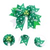 Baluue Cute Shamrock Hair Clips for Patrick's Day Multi-layer Bow