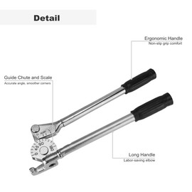 Pipe Bender,Handheld Tube Bender,180° Heavy Duty Tube Bending Tool for Copper Aluminum Steel Pipe,Tube Bender tool(370mm,3/8 10mm)
