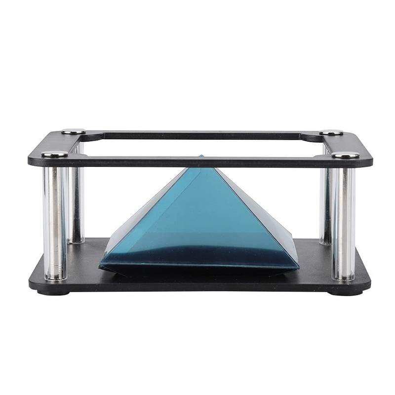 Holographic Display Stand Projector Smartphone Hologram Black ABS 360 Degree