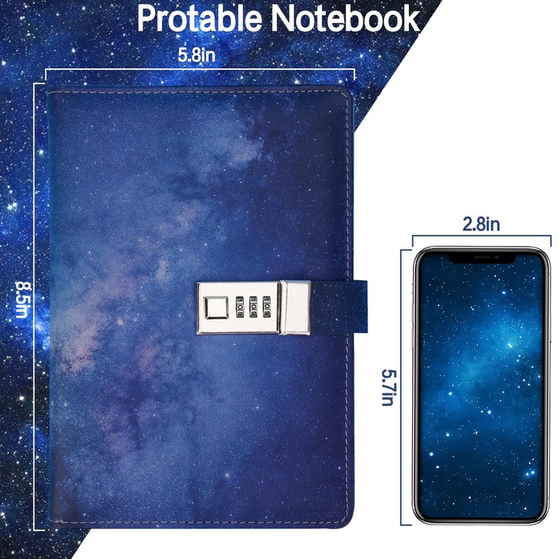 Diary with Lock for Girls Women,Journal Secret Diary with Combination