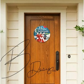 White Christmas Movie, Sisters , Style 10 Inch Metal Door Hanger