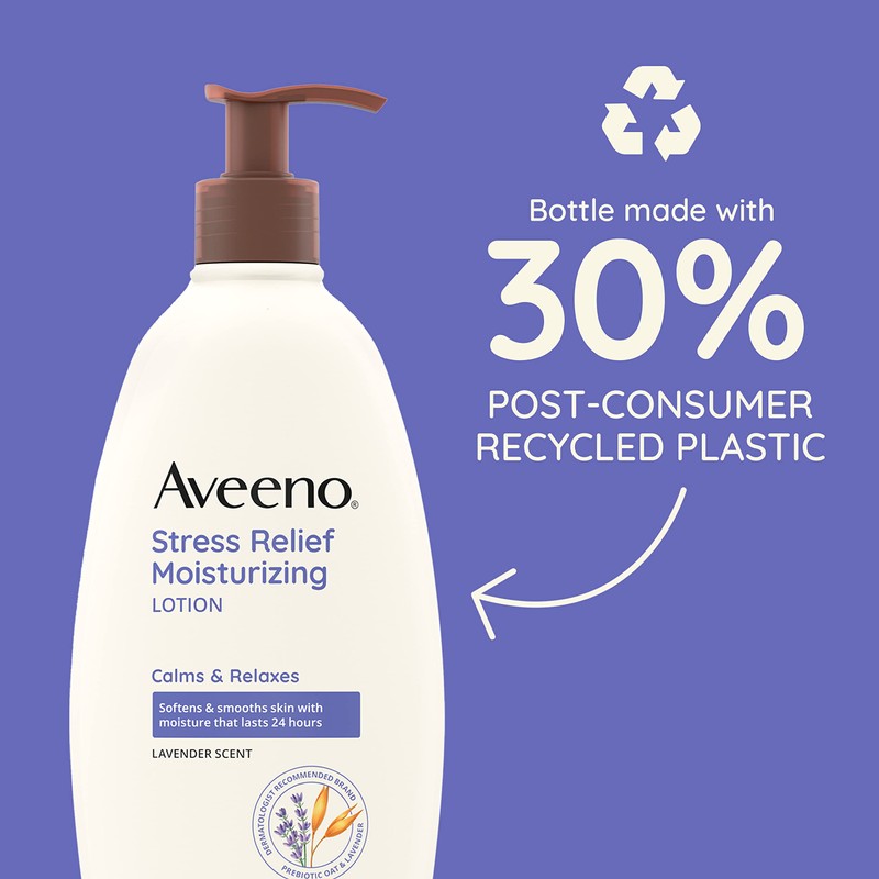 Aveeno Stress Relief Moisturizing Body Lotion 33 Fl Oz, Lavender