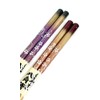 Kyoto Wife Chopsticks, Purple and Orange, Dishwasher Safe, Japanese Paulownia