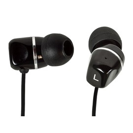 Monoprice 109397 Form Fitting Hi-Fi Noise Isolating Earphones for Cellphones - Retail Packaging - Black