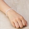 Philip Jones Rose Quartz Mini Beaded Gemstone Stretch Bracelet