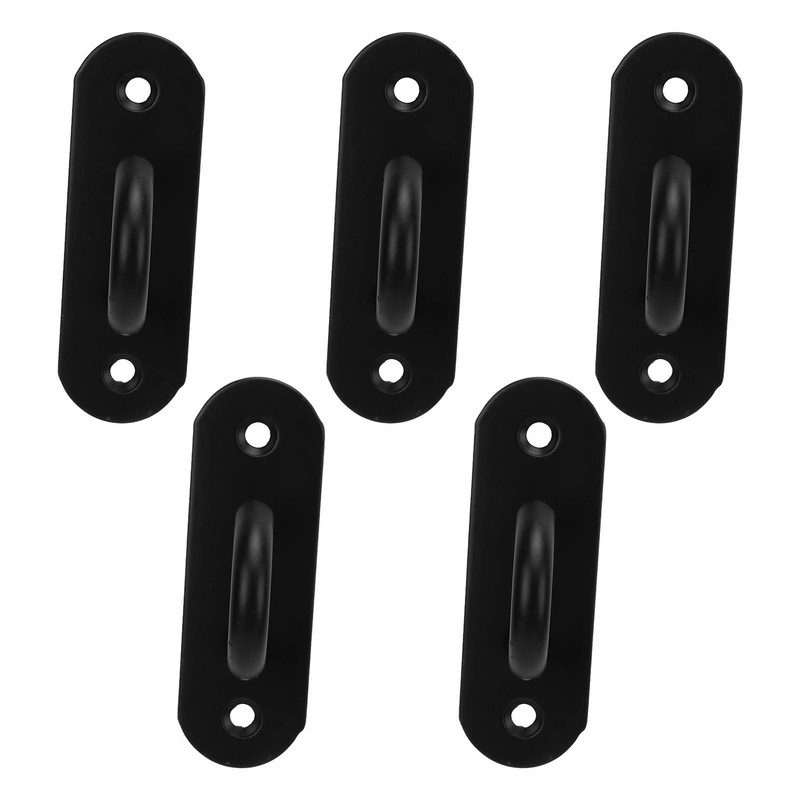 5pcs Ceiling Hook Pad Thickened Black Stainless Steel Baking Painting