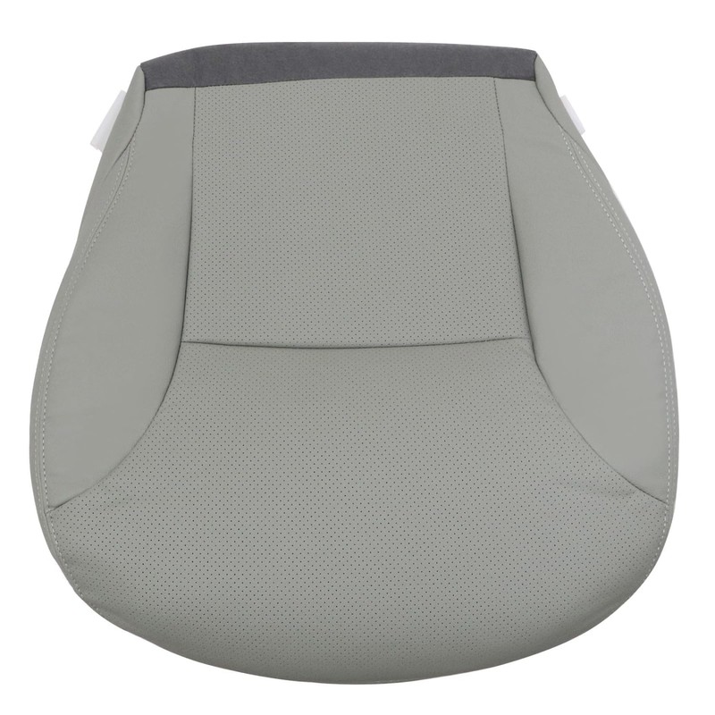 Priprilod Gray Perforated Leather Driver Side Bottom Replacement Seat Cover
