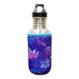 Koverz Neoprene 16-18 oz 500ml Water Bottle Insulator Cooler Coolie - Violet Whimsy