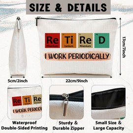 UIBOVA Science Teacher Makeup Bag for Women, Birthday Gifts for Mom, Small Zipper Pouch for Purse, Christmas Bridesmaid Friendship Gifts for Sister Daughter, Girls Weekend Gifts for Women-A61