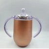 Beauchy 10oz Kids Stainless Steel Sippy Cup with handles Insulated
