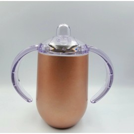 Beauchy 10oz Kids Stainless Steel Sippy Cup with handles Insulated Double Wall US Seller - Copper