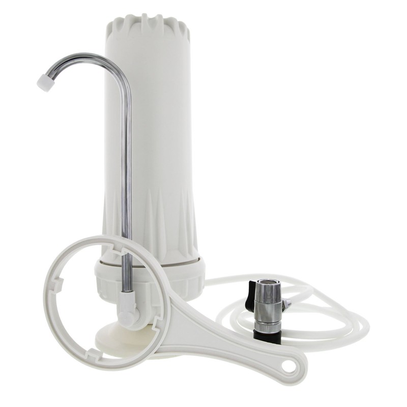 Countertop Drinking Water Filter System for Sediment and Chlorine Removal