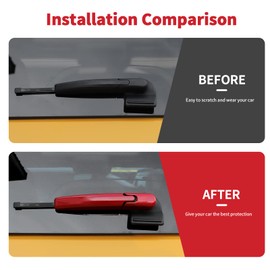 SQQP Rear Windshield Wiper Arm Blade Decoration Cover Fit for Ford Bronco Sport 2021-2024+(Red)