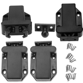 Create idea 4 pcs Touch Latch Release Drawer Cabinet Catch Push To Open Kitchen Cupboard Doors