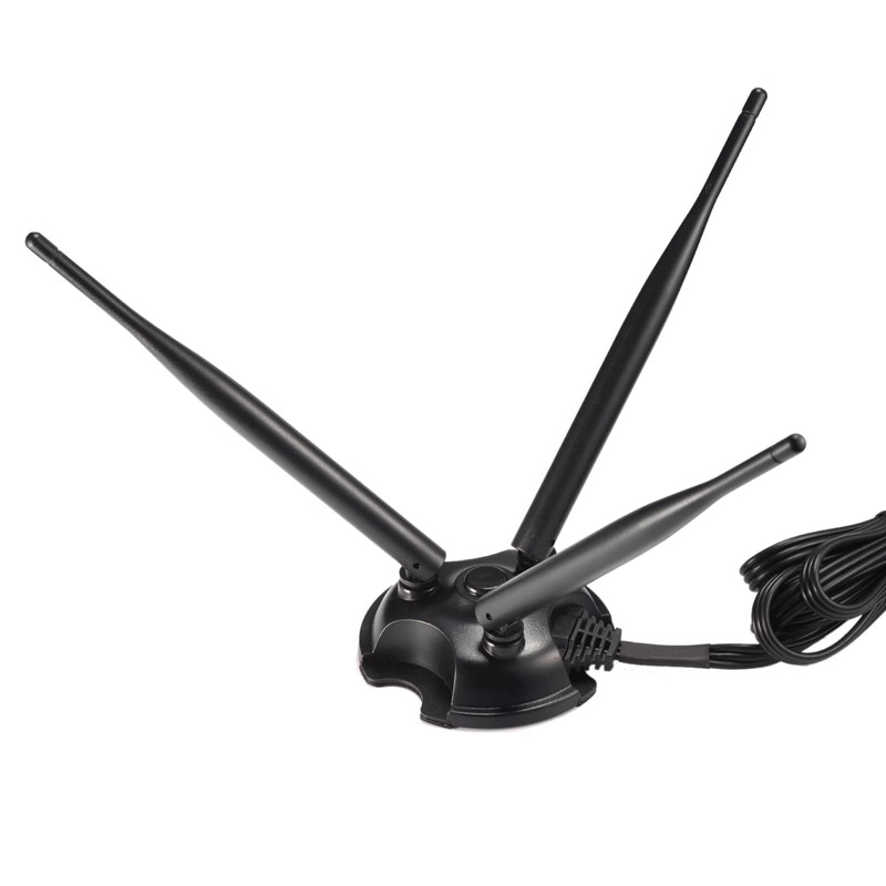 Eightwood 2.4GHz 5GHz Dual Band WiFi Antenna, 3 RP-SMA Connector