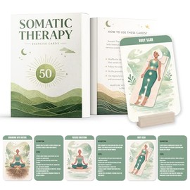 Tarjetas Ejercicio Terapia Somática Herramientas Regulación Sistema Nervioso Aliviar Ansiedad Estrés Práctica Soporte Exhibición