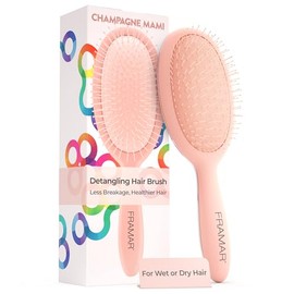 Framar Cepillo Desenredante para Cabello Rizado - Elegante Desenredante para Mujeres y Niños