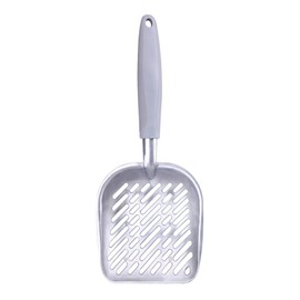 yawpnan Metal Cat Litter Scoop Hollow-Out Cat Scooper Pet Poo Shovel Kit Pet Reptile Terrarium Bedding Litter Cleaner Scoop Kitty Cat Litter Scooper Sifter (Gray)
