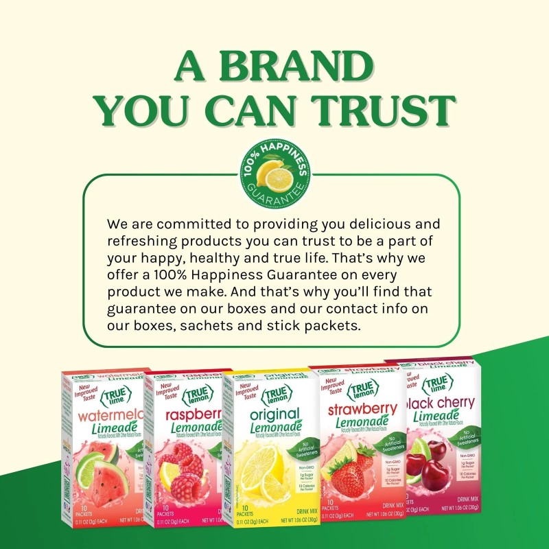 True Lemon Wildberry Lemonade Powder Packets 120 Count Low Calorie