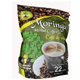 Moringa Cafe de Vida | Moringa Herbal Coffee | 4 in 1 | 22 Servings