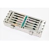 Detachable Sterilization Cassette with Buttons Green German Autoclavable 5 Slot