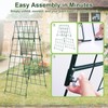 Heavy Duty 48"x16" Adjustable A-Frame Cucumber Trellis for Climbing Plants,iGreely