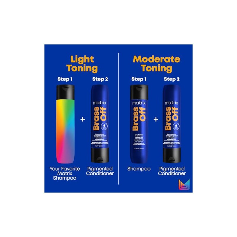 Matrix Brass Off Shampoo | Shampoo matizador azul para neutralizar