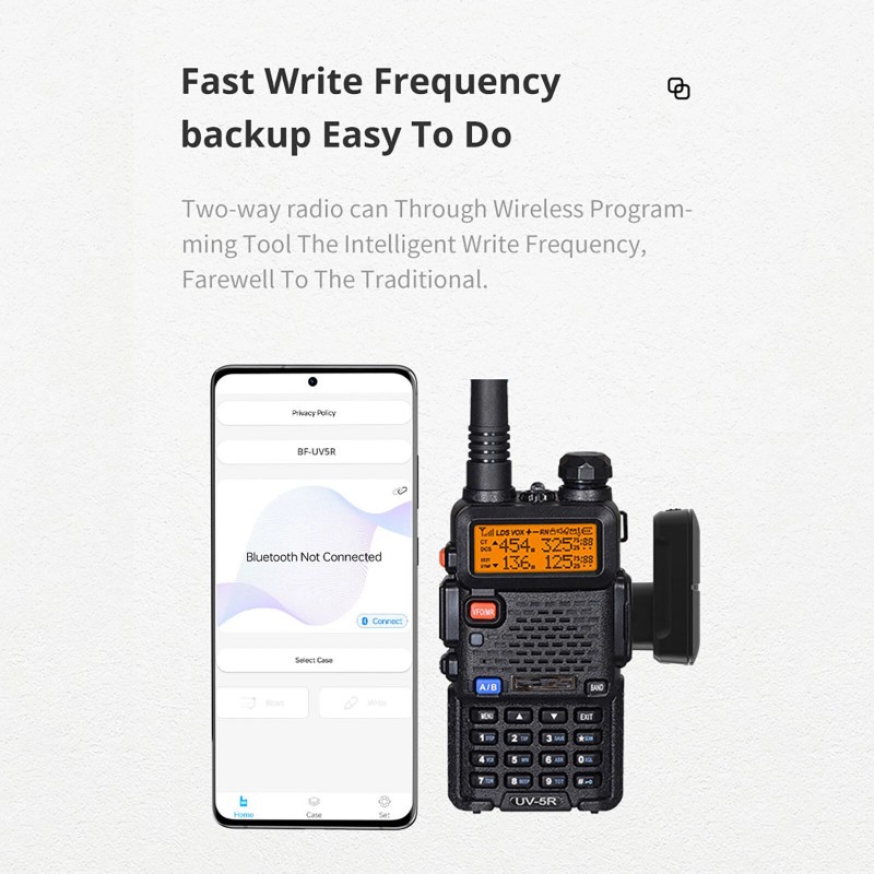 For BAOFENG K-Port Wireless Bluetooth Programmer Adapter Accessory For Baofeng