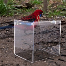 Mipcase Bird Bathing Cube for Hanging Bathtub for Parrots Easy to Clean Bird Bath for Cage Accessories for Your
