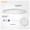 SIRIODISC 18W LED Round Recessed Ceiling Flat Panel Down Light