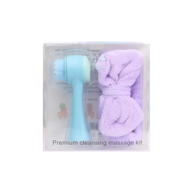 Kit De Cepillo Facial Limpiador Diadema Banda Para El Pelo