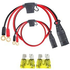 Basysion Wires Harness M10 (3/8in) XL Eyelet Terminal Connector, Compatible with NOCO GC008 X-Connect, for Genius Smart Battery Chargers Accessory-2PCS