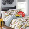 Waverly Kids Under Construction Modern Graphic 2-Piece Reversible Comforter Set,