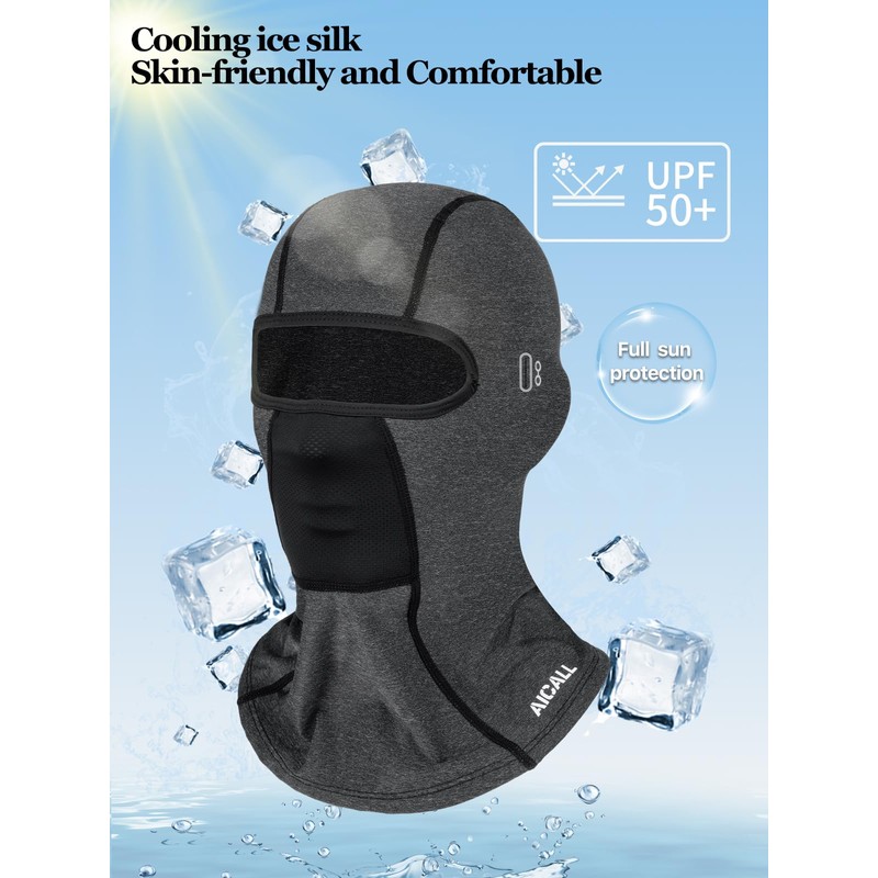 Aicall Balaclava Ski Mask Quick Drying Summer Cooling UV Protector