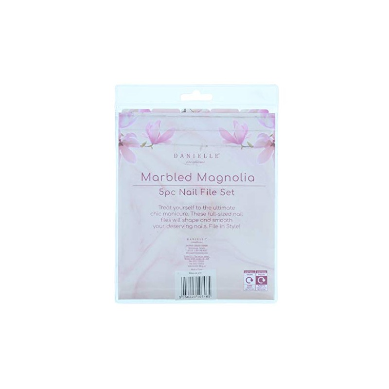 Danielle Creations Marbled Magnolia 5Piece Nail File Set