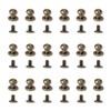 30Set Bronze Round Head Button Stud Rivet, 6mm Chicago Screws,