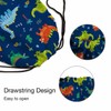 Sotunad Cartoon Pattern Drawstring Backpack Collection of Cute Dinosaurs Tree