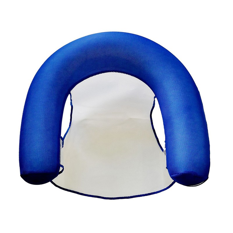 U Seat Inflatable Pool Lounger with Comfortable Sling Seat Folding