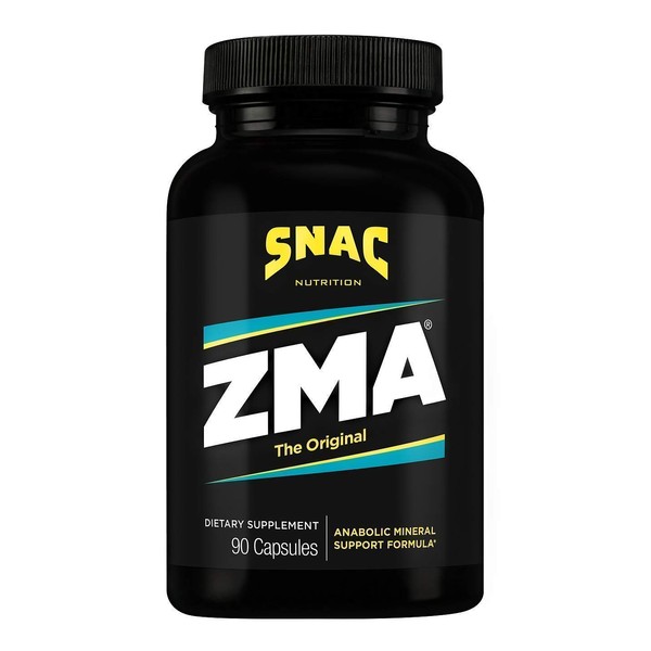 SNAC ZMA The Original Recovery & Sleep Supplement, Promotes Muscle Recovery, Immune Support & Restorative Sleep with Zinc, Magnesium & Vitamin B6 (90 Veggie Capsules)