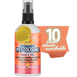 Bodhi Dog Natural Dog Cologne | Scented Deodorizing Spray for Dogs & Cats | Neutralizes Odors & Freshens Coat | Dog Perfume with Conditioner | 11 Scents | Made in USA Pet Supplies:_Orange Sherbert 4oz