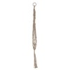 Bloomingville Handwoven Cotton Macramé Plant Hanger, Natural Flower Pots, 2"